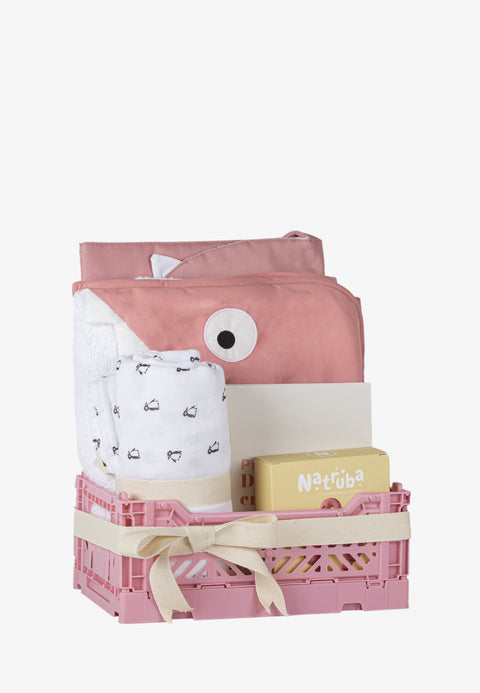 Cesta Regalo Pequeña - Rosa
