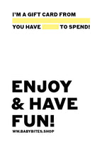 Tarjeta regalo Baby Bites